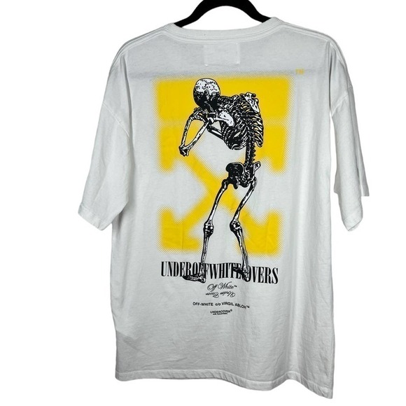 Off White Skeleton Dart T-shirt (Rare!!) - Picture 1 of 6